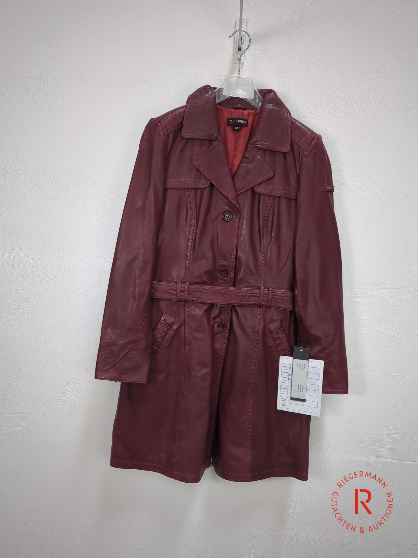 DAMEN LEDERMANTEL GRÖSSE 38